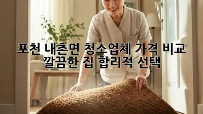 포천 내촌면 청소업체 가격 비교: ✨ 깔끔한 집, 합리적 선택! 🏡